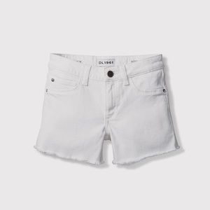 NWT DL1961 Girls Lucy cutoff shorts in Griffon (white) sz 10